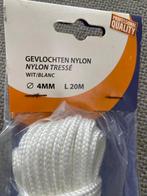 Gevlochten Nylon touw 4 mm /20 meter lang, Ophalen of Verzenden, Nieuw