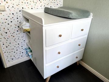 Maison du Monde “Sweet” commode à langer – 4 lades – wit beschikbaar voor biedingen