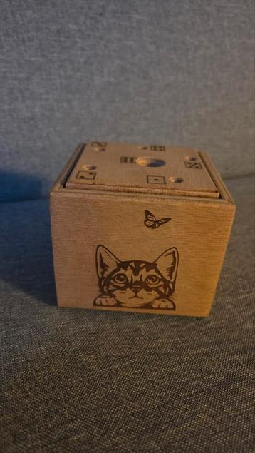 Houten Mormelpot katten variant - Custom Made Spel beschikbaar voor biedingen