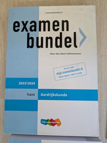 Examen bundel Aardrijkskunde Havo 2023 - 24 beschikbaar voor biedingen