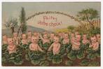 Baby's komen uit kolen.  Maak uw keuze !  Reliëfkaart., Verzenden, Voor 1920, Ongelopen, Overige thema's