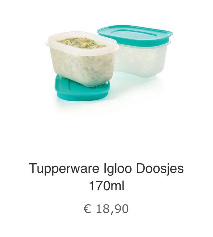 Nieuwe Tupperware doos - BPA vrij!, Huis en Inrichting, Keuken | Keukenbenodigdheden, Nieuw, Ophalen of Verzenden