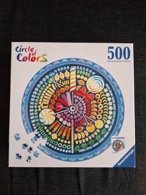 Ravensburger Circle of Colors 17350 Candy, Hobby en Vrije tijd, Denksport en Puzzels, Zo goed als nieuw, Legpuzzel, 500 t/m 1500 stukjes
