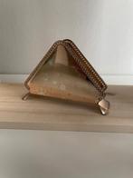 Vintage Servettenhouder met Strass, Gebruikt, Overige kleuren, Ophalen of Verzenden, Metaal