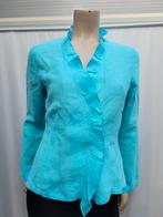 Avalanche linnen jasje maat 3 38, Kleding | Dames, Maat 38/40 (M), Ophalen of Verzenden, Zo goed als nieuw, Blauw