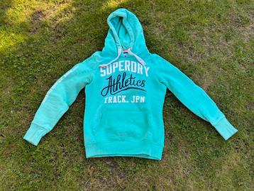 Hoodie Superdry mt S licht groen (menthol)!  beschikbaar voor biedingen