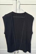 Vintage gilet/vestje, maat 44/46 - XXL/XXXL - zwart - wol, Maat 42/44 (L), Ophalen of Verzenden, Vintage, HJ Ribbe