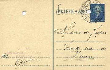 V.I. BA., Ilpendam - 08.1951 - briefkaart beschikbaar voor biedingen