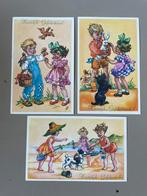 3 vintage felicitatie ansichtkaarten, Ophalen of Verzenden, Ongelopen