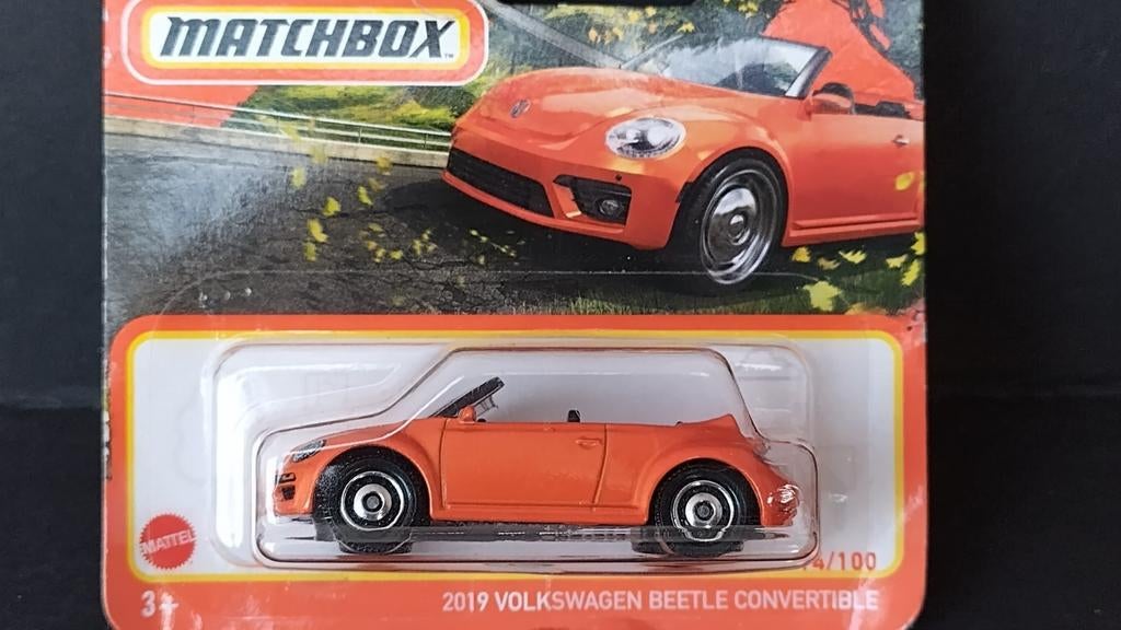 Volkswagen VW New Beetle Cabrio 1:64 Matchbox Pol, Hobby en Vrije tijd, Modelauto's | Overige schalen, Nieuw, Auto, Verzenden