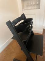 Stokke Tripp Trapp Babyset + Playtray - Zwart, Kinderen en Baby's, Kinderstoelen, Ophalen of Verzenden, Gebruikt, Meegroeistoel