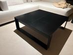 Strakke zwarte vierkante Salontafel 100x100 cm, Ophalen, Overige materialen, Vierkant, Zo goed als nieuw