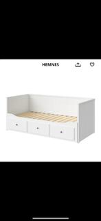 Single/double bed, Huis en Inrichting, Slaapkamer | Bedden, Ophalen, 90 cm, Eenpersoons, Wit