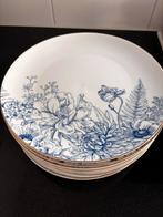 AH Servies met blauwe bloemen, Ophalen, Zo goed als nieuw, Overige stijlen, Aardewerk
