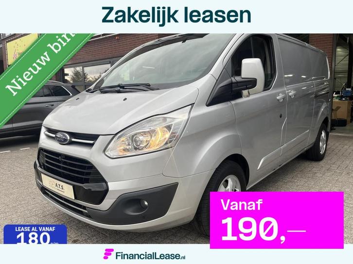 Ford Transit Custom 340 2.0 TDCI L2H1 Limited 2x SCHUIFDEUR*, Auto's, Bestelauto's, Bedrijf, Lease, Financial lease, ABS, Achteruitrijcamera
