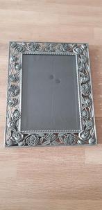 Fotolijstje, metaal met roosjes, Ophalen of Verzenden, Gebruikt