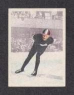 Sportplaatje Schaatsen Wim van der Voort 1954 (25)., Ophalen of Verzenden, Zo goed als nieuw