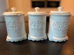 Koffie, thee en suiker voorraadpotten, Huis en Inrichting, Keuken | Potten en Pannen, Ophalen, Gebruikt, Overige materialen
