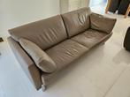 Leolux lederen bank 3-zits, Ophalen, Gebruikt, 100 tot 125 cm, Driepersoons
