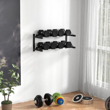 Nieuw. Dumbellrek, halterrek, staal, 98x40x35 cm, zwart

 beschikbaar voor biedingen