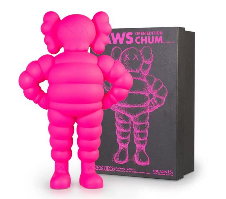 Gloednieuwe KAWS “Chum” (roze variant) - Open Edition 2022, Antiek en Kunst, Kunst | Overige Kunst, Ophalen of Verzenden