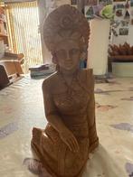 Marmer zittend Balinees vrouw, Ophalen of Verzenden, Zo goed als nieuw, Mens