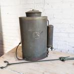Vintage gifspuit koper oude compleet met riemen, Ophalen of Verzenden
