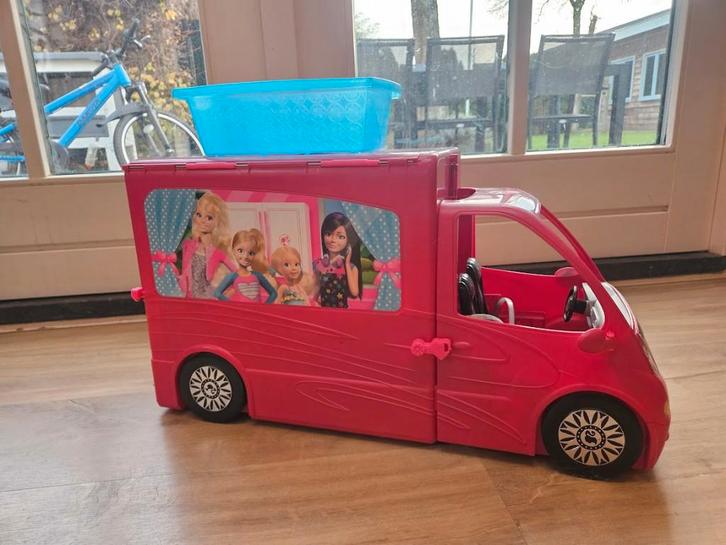 barbie camper, Kinderen en Baby's, Speelgoed | Poppen, Gebruikt, Barbie, Ophalen