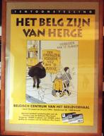 Grote ingelijste poster van HERGE, Eén stripboek, Ophalen, Zo goed als nieuw, Hergé