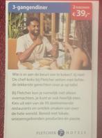 Fletcher Hotels 3-gangendiner Voordeelbon, Twee personen, 1 overnachting