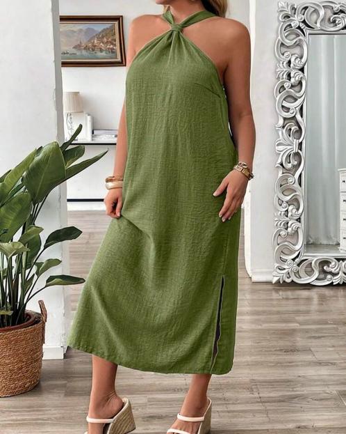Jurkje Lela Groen (44 tm 52) ** NIEUW **, Kleding | Dames, Grote Maten, Nieuw, Jurk, Groen, Verzenden