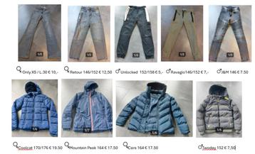 Mooie jeans/broeken / jassen 146 tm XS Retour, Only, Cars beschikbaar voor biedingen