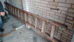 Houten ladder 2x4m in zeer goede staat, Doe-het-zelf en Verbouw, Ladders en Trappen, Ophalen, Zo goed als nieuw, Ladder, Opvouwbaar of Inschuifbaar
