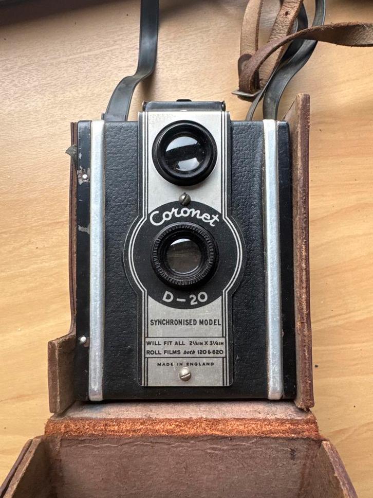 Vintage Coronet D-20 Camera, Audio, Tv en Foto, Fotocamera's Analoog, Gebruikt, Compact, Overige Merken, Ophalen of Verzenden