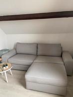 IKEA KIVIK 3-zitsbank + bijpassende voetenbank, Ophalen, Zo goed als nieuw