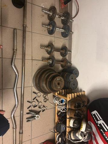 Complete Halterset + Gewichten - Alles in 1 Koop! beschikbaar voor biedingen