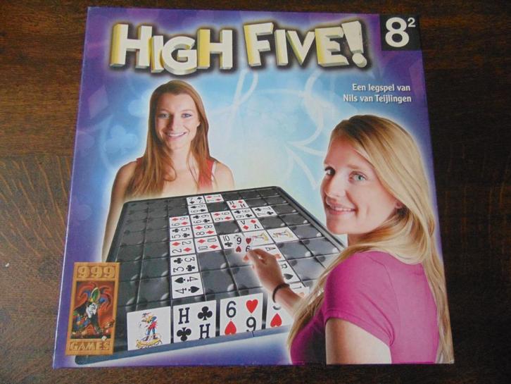High Five Spel van 999 Games, Hobby en Vrije tijd, Gezelschapsspellen | Bordspellen, Zo goed als nieuw, Een of twee spelers, Drie of vier spelers