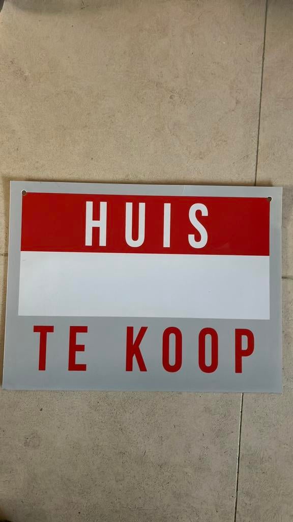 Bord huis te koop, Ophalen of Verzenden