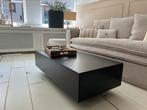 Strakke zwarte blok salontafel 100 x 50 cm, Huis en Inrichting, Tafels | Salontafels, Ophalen, Gebruikt, 100 tot 150 cm, Minimalistisch, modern