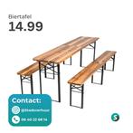 Biertafel/Klaptafel te huur (HUREN), Ophalen, Zo goed als nieuw, Overige