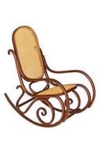 Nette vintage walnootkleur rotan thonet schommelstoel., Overige kleuren, Thonet, Zo goed als nieuw, Eén