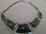 Vintage ketting abalone en parelmoer, Ophalen, Zo goed als nieuw, Overige materialen