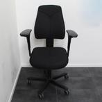 Kinnarps 6000 Free Float bureaustoel, Zwart gestoffeerd, Gebruikt, -, Zwart, -