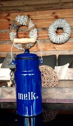 Emaille melkbus kobalt blauw, Antiek en Kunst, Antiek | Emaille, Ophalen of Verzenden