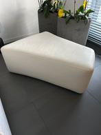 Leolux leren hocker, Ophalen, Leer, 75 tot 100 cm, Zo goed als nieuw