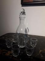 VINTAGE LEERDAM LIKEURSET ( karaf + 6 glazen) in PERFECTE ST, Ophalen of Verzenden