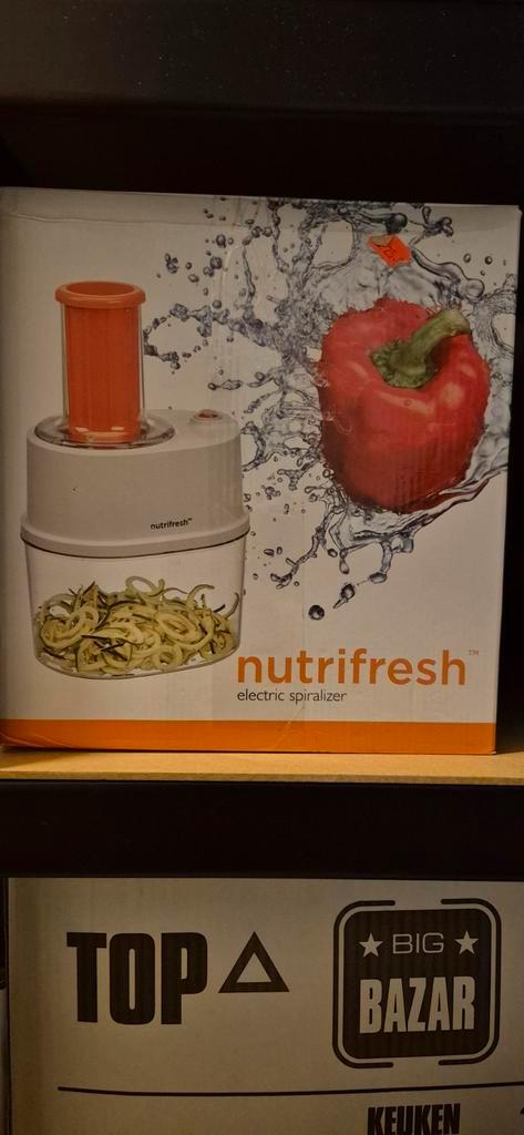 Nutrifresh Elektrische Spiraalsnijder - zo goed als nieuw, Witgoed en Apparatuur, Keukenmixers, Zo goed als nieuw, 1 tot 2 liter