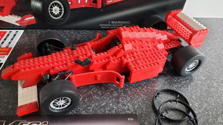 Megabloks 9751 F1 Ferrari, Kinderen en Baby's, Speelgoed | Bouwstenen, Zo goed als nieuw, Megabloks, Ophalen of Verzenden