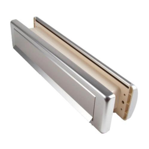 Ami briefplaat EP965 compleet 68-72 mm rechthoek aluminium, Tuin en Terras, Brievenbussen, Nieuw, Brievenbusklep, Aluminium, Ophalen of Verzenden