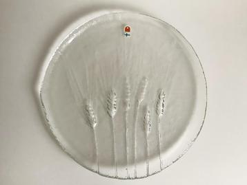 Glazen design bord jaren 70 Humppila Finland Scandinavië beschikbaar voor biedingen